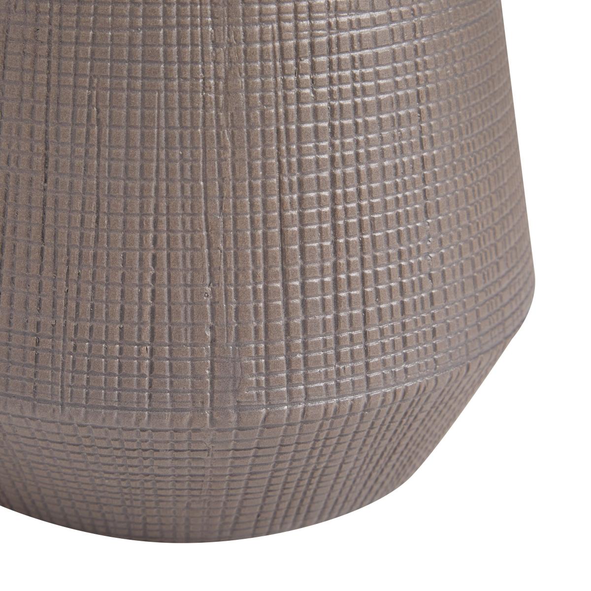 Matt Grey Ceramic Plant Pot Grey – image 2