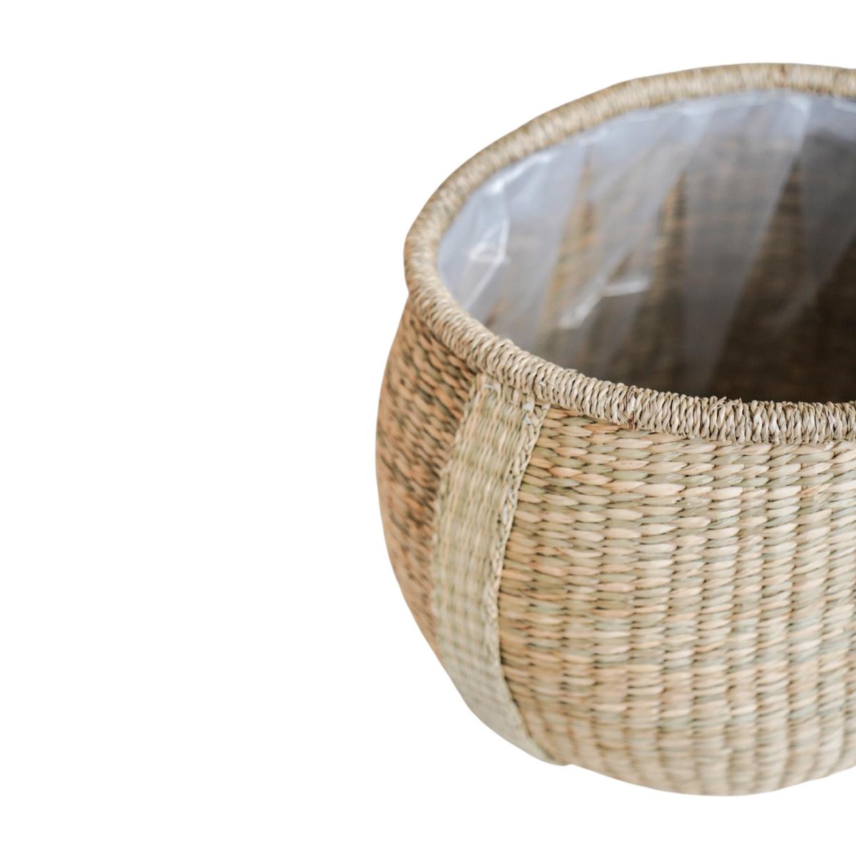 Set of 2 Pando Seagrass Plant Pots – image 1