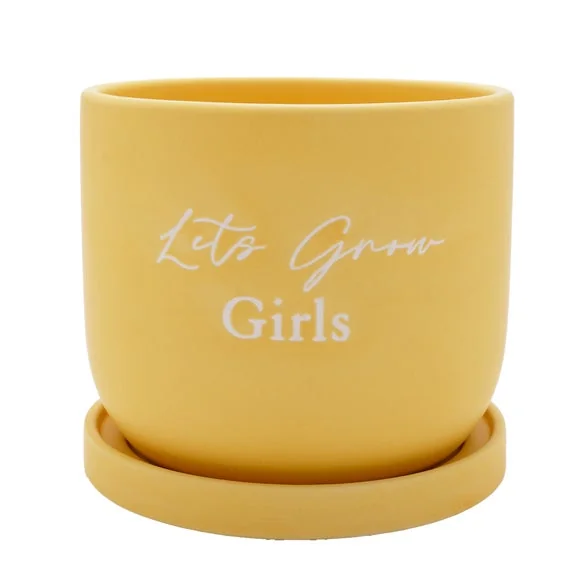 Country Living Lets Grow Girls Ceramic Plant Pot – image 2