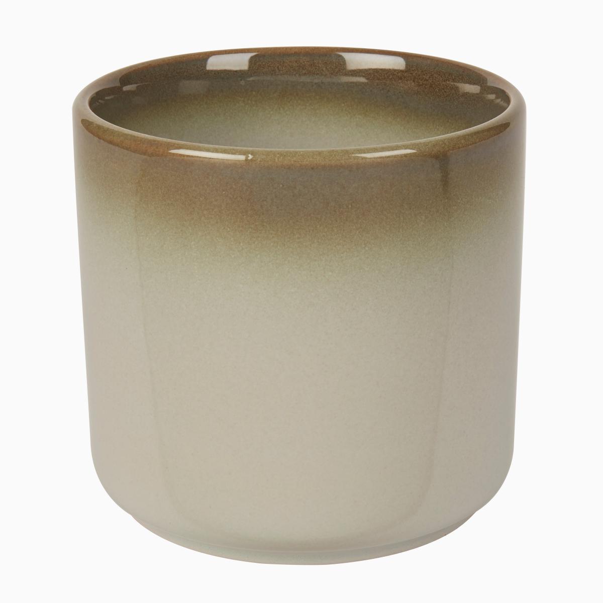 Reactive Glaze Grey Ceramic Plant Pot Grey – image 4