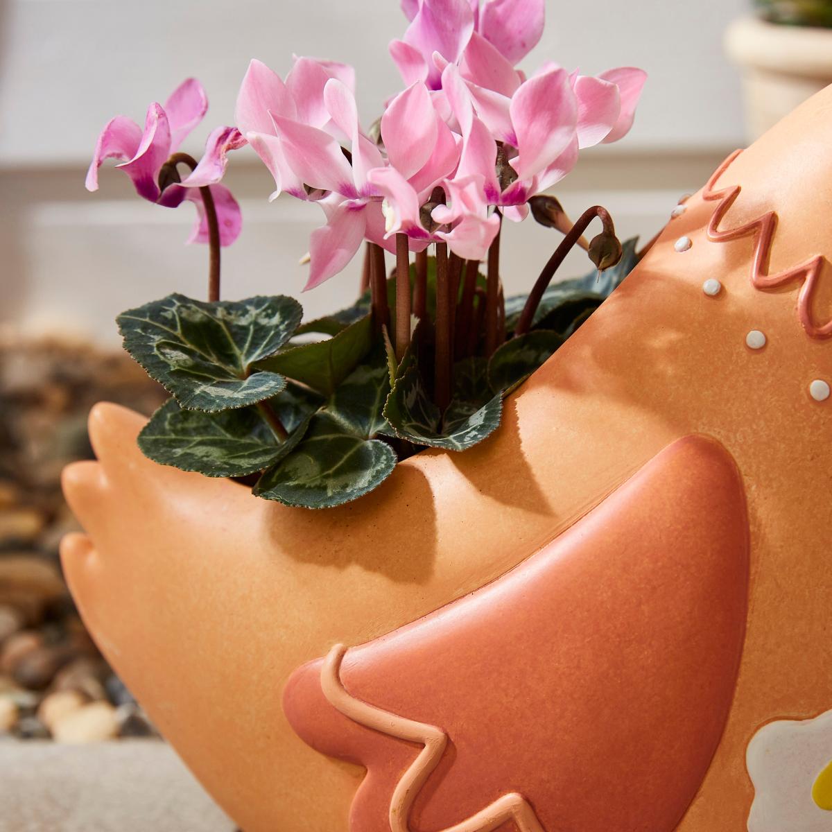 Resin Chicken Plant Pot – image 2