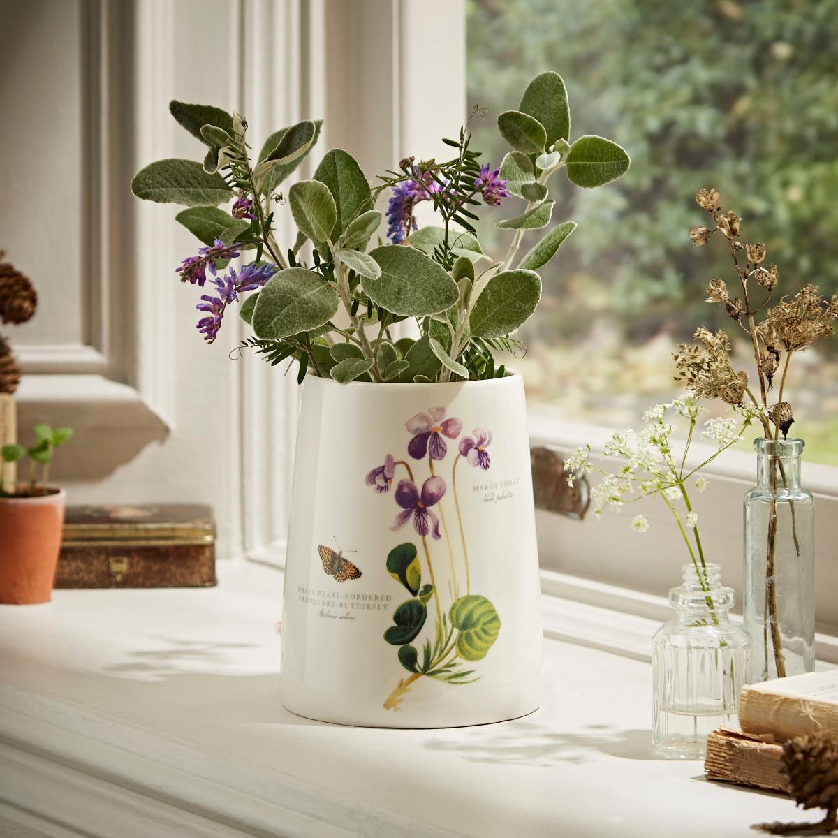 Marsh Violet Ceramic Plant Pot MultiColoured – image 1