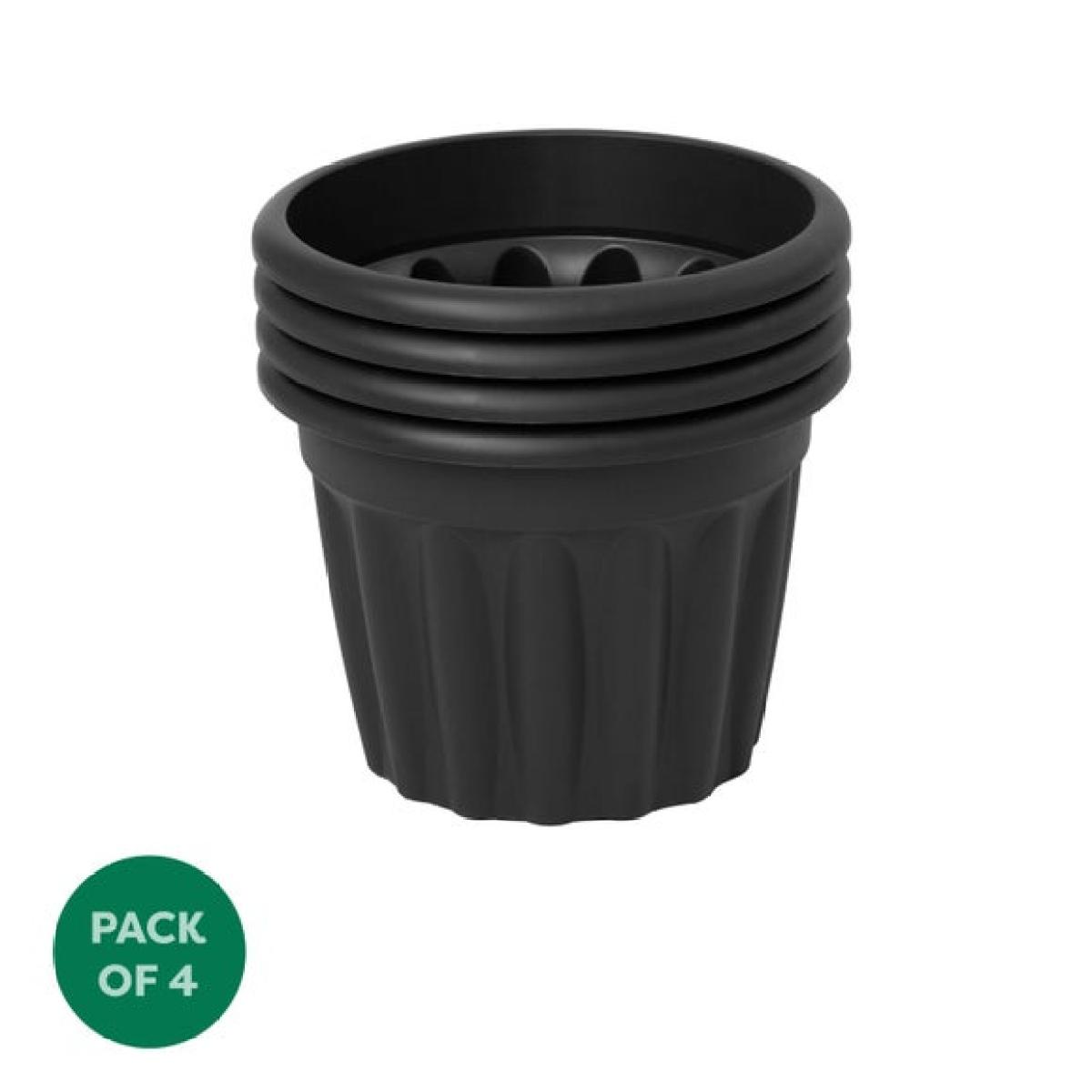 Vista Pack of 4 Round Plant Pots – image 4