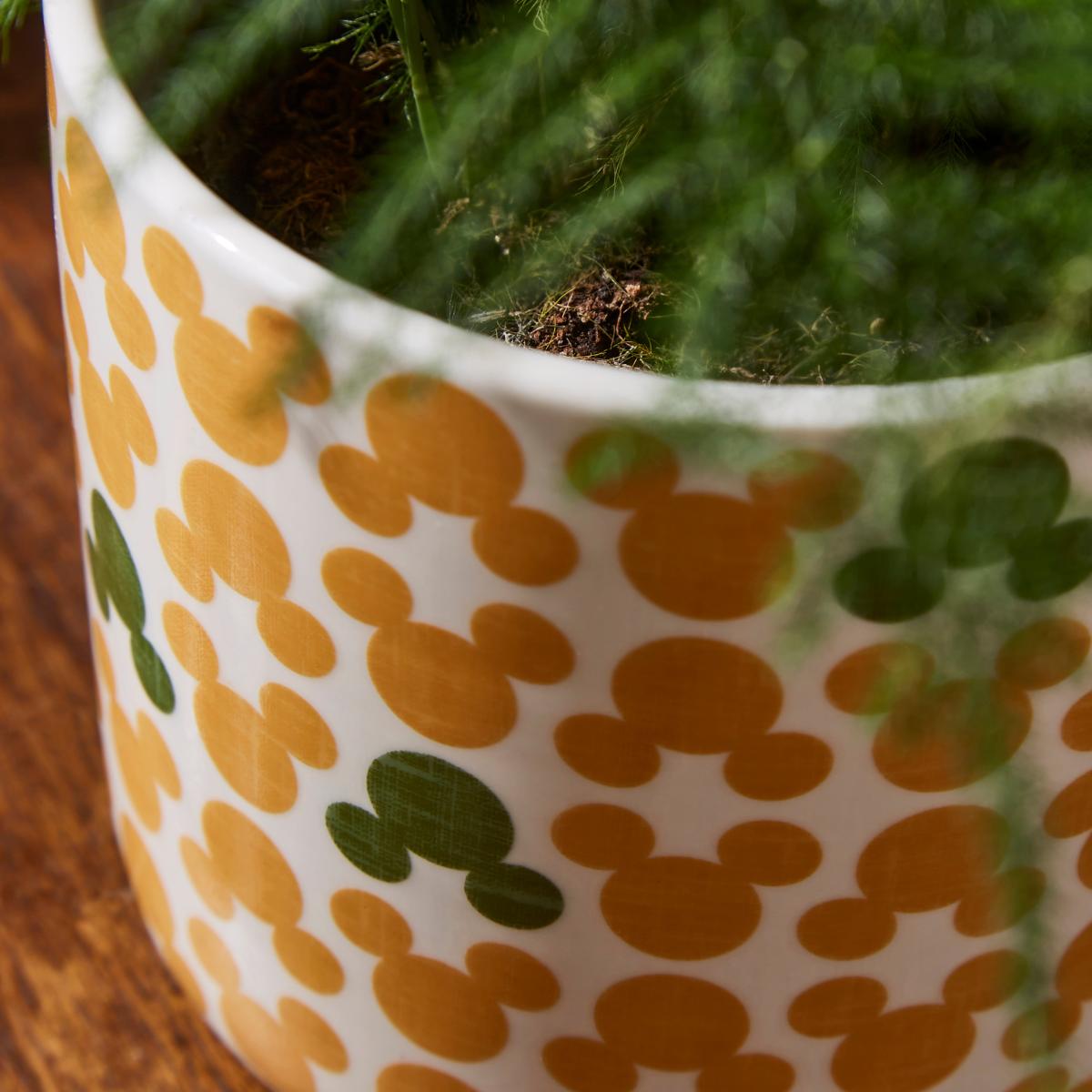 Disney Mickey Medium Printed Plant Pot Orange – image 2