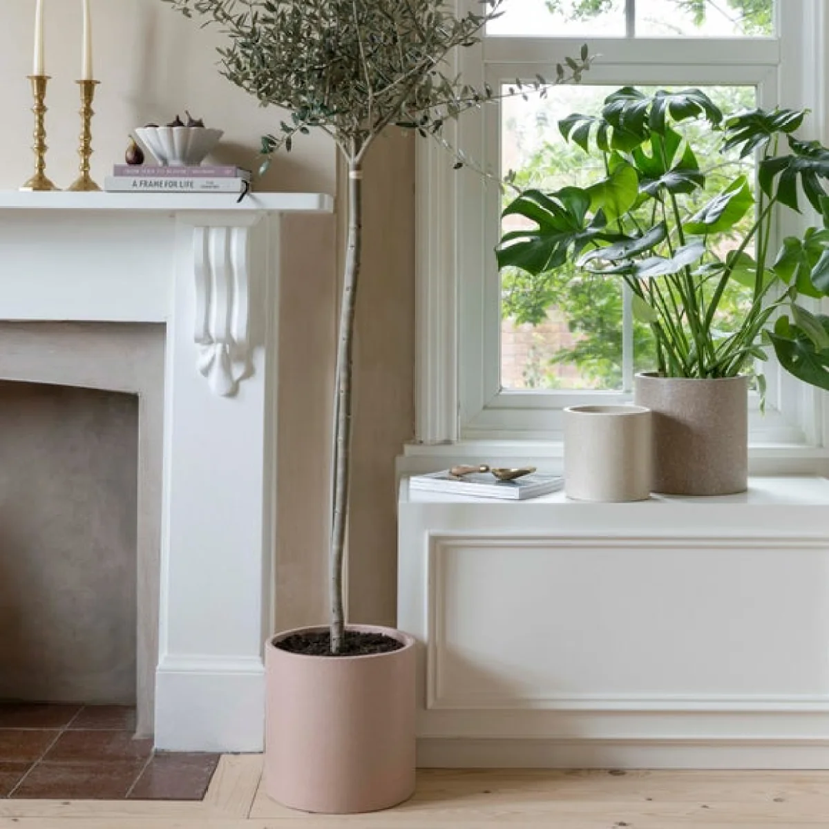 Set of 3 Valetta Terrazzo Planters Ivory – image 4
