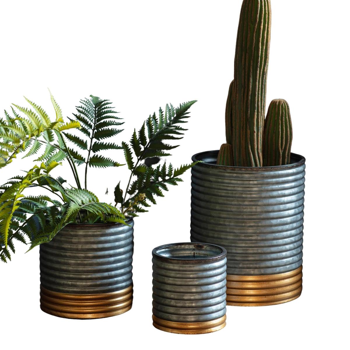 Sondrio Set of 3 Planters Grey – image 2