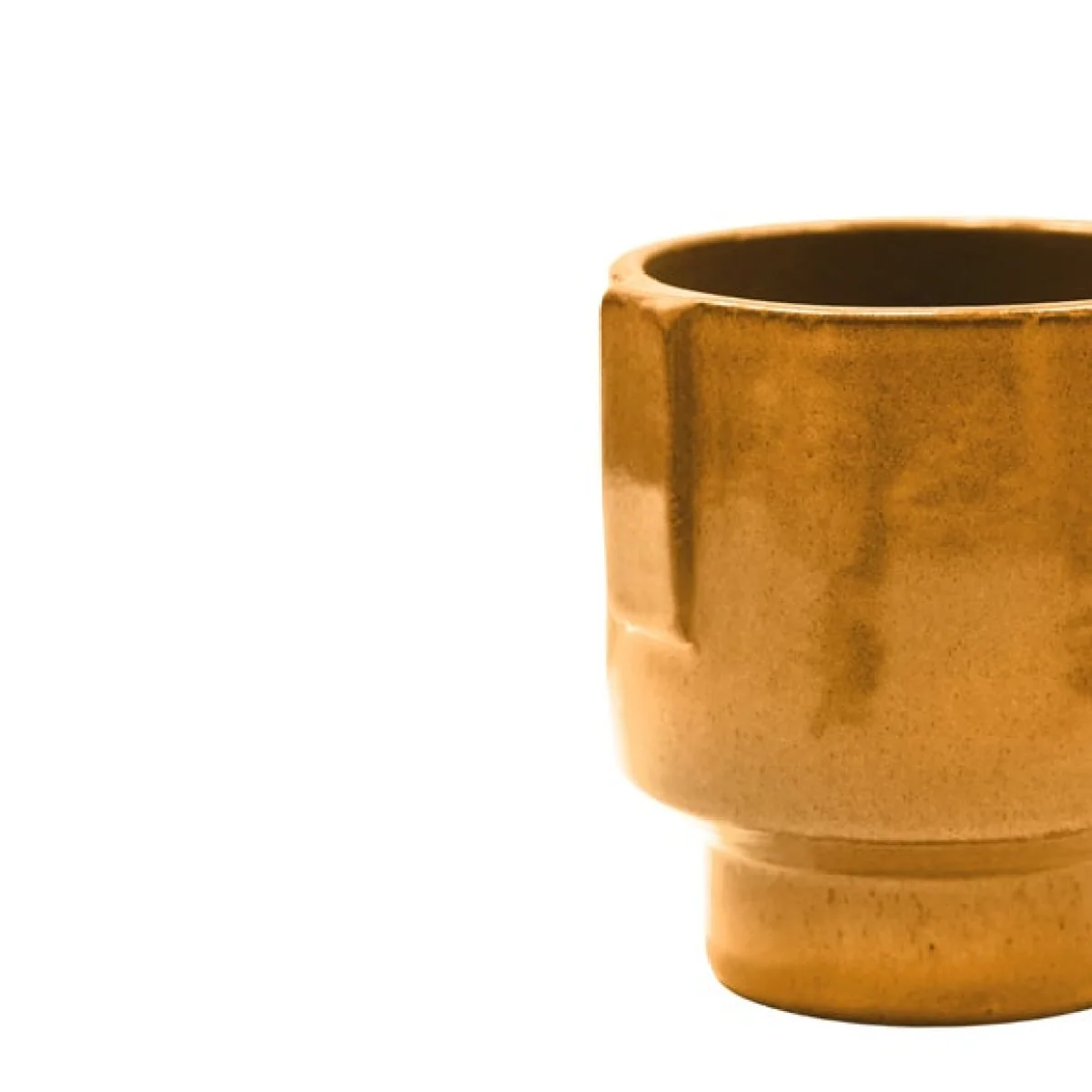Aries Glazed Handles Planter Rust – image 2