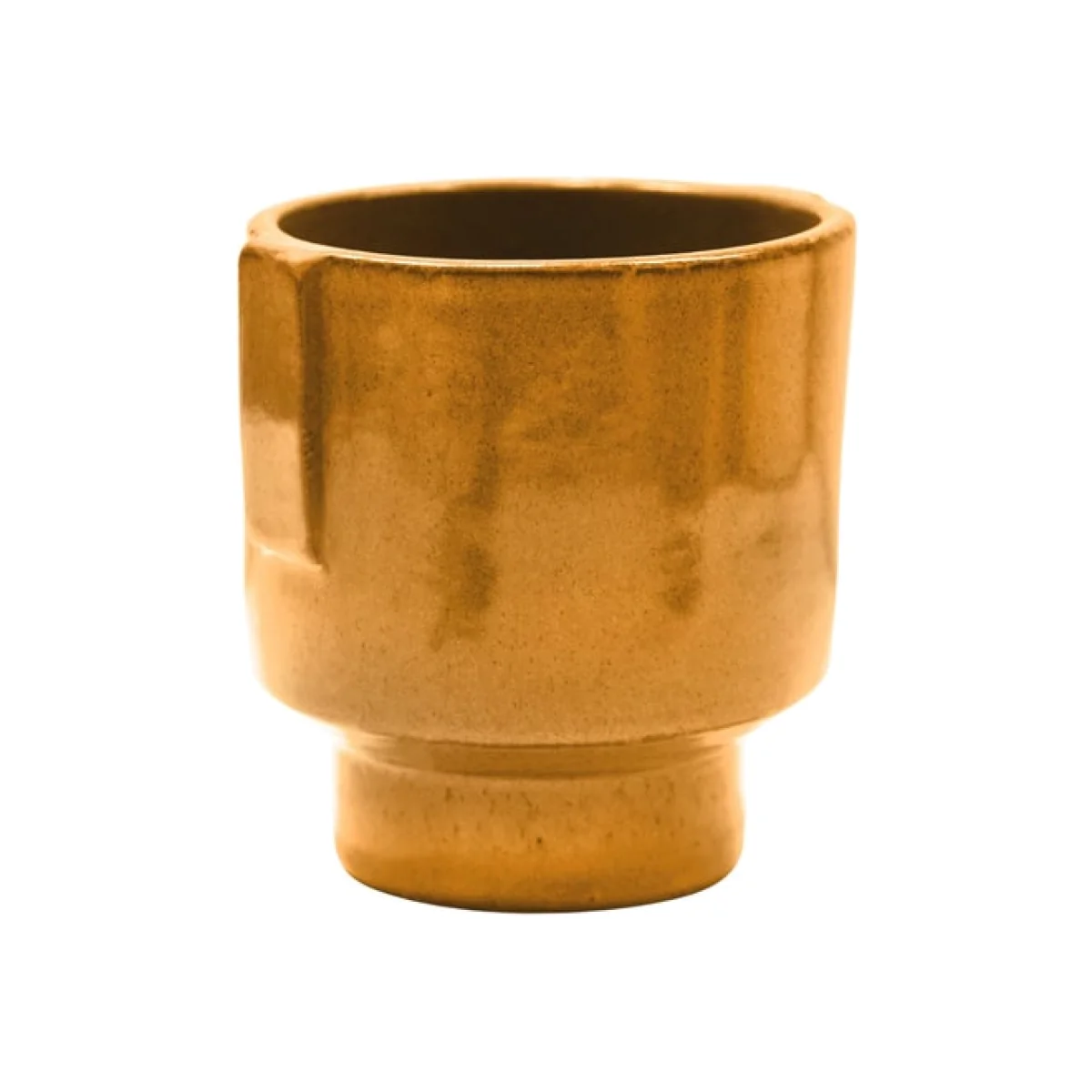 Aries Glazed Handles Planter Rust – image 1