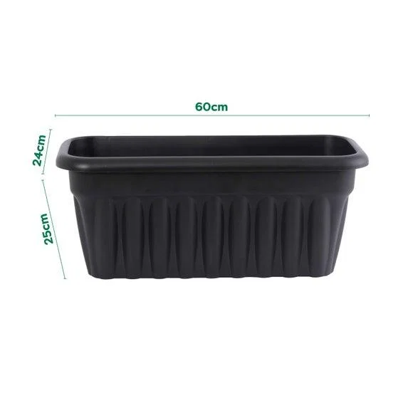 Vista Pack of 2 Rectangular Trough Plant Pots – image 5