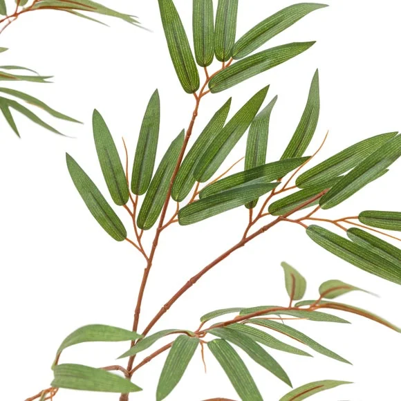 Cedar & Sage Artificial Medium Bamboo Tree in Black Plant Pot – image 4