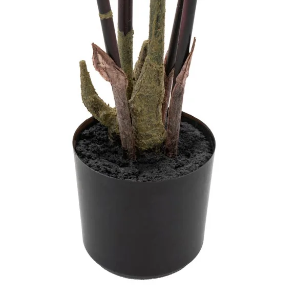 Cedar & Sage Artificial Medium Bamboo Tree in Black Plant Pot – image 5