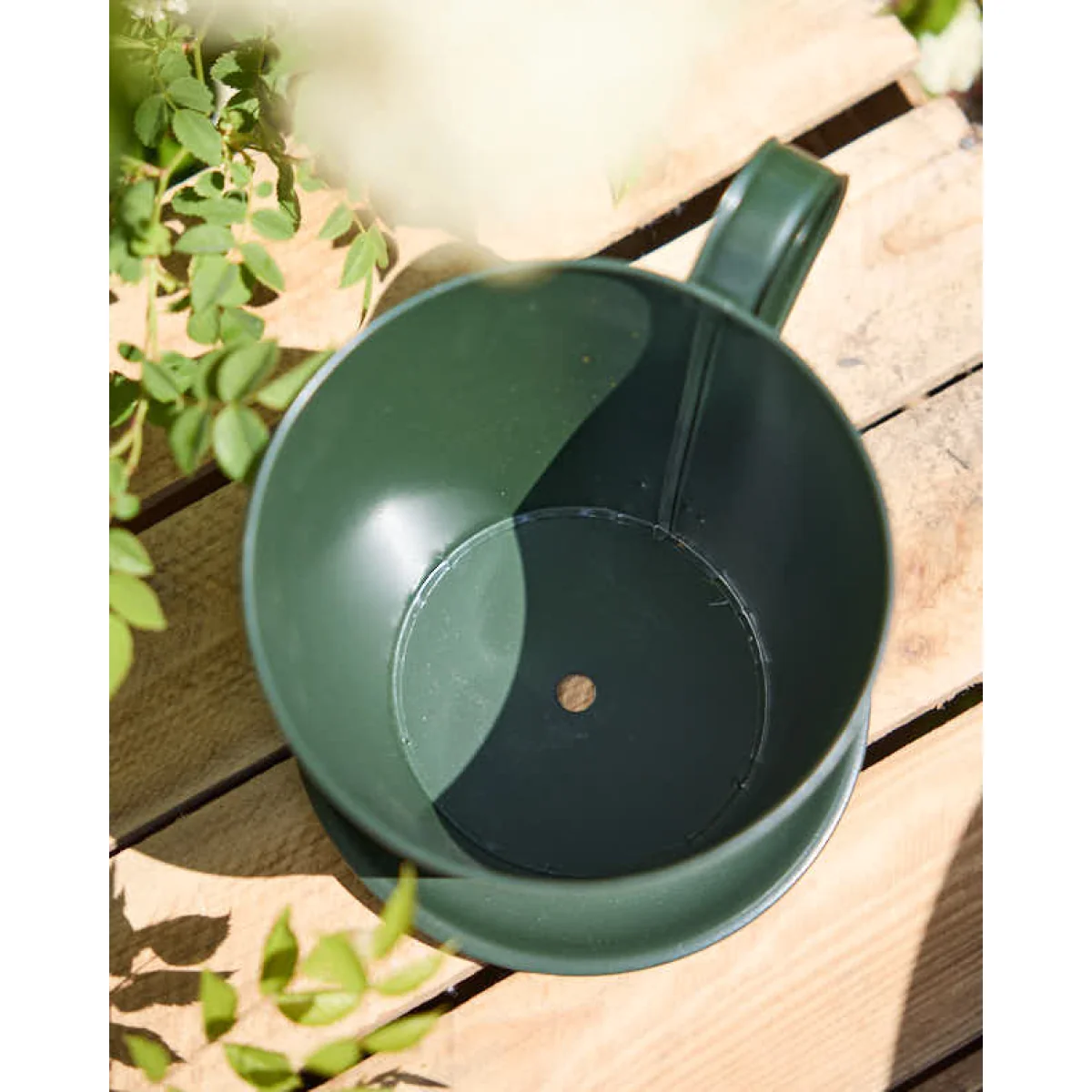 Emerald Green Tea Cup Planter – image 2