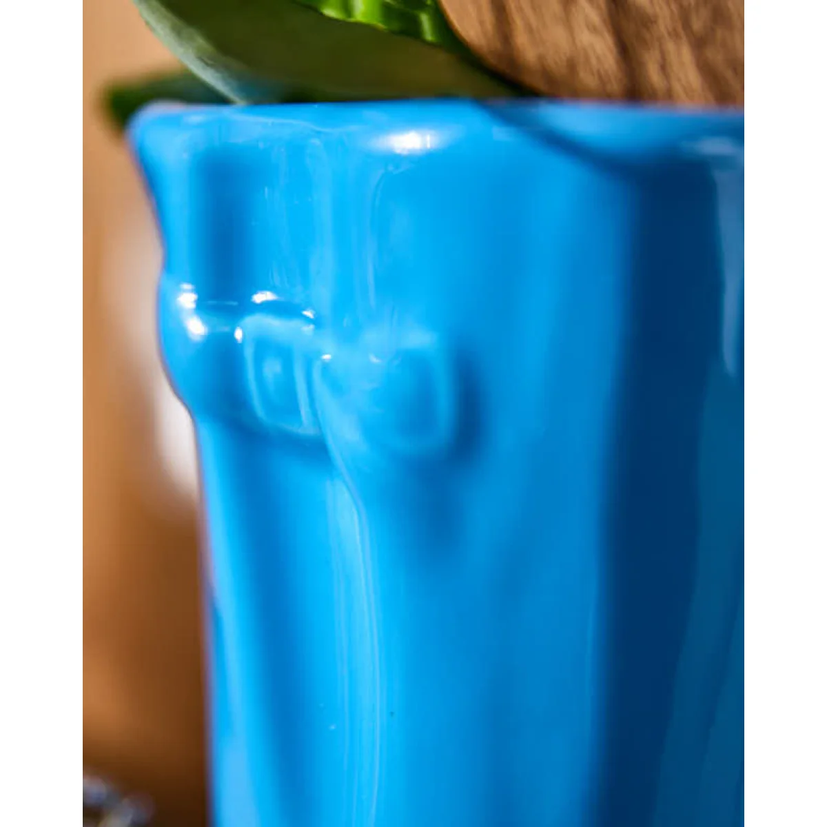 Large Bright Blue Welly Boot Planter – image 2