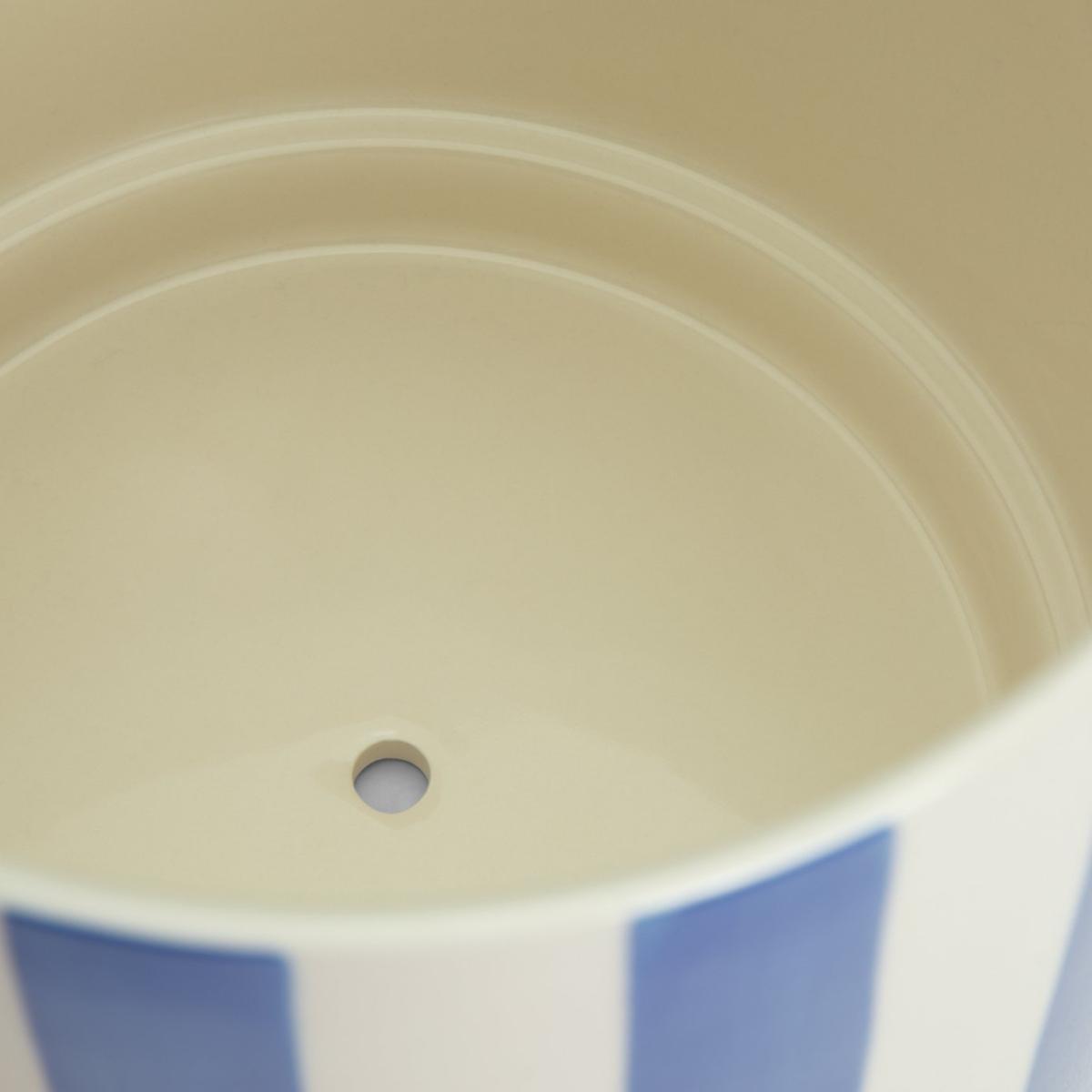 Habitat Blue Stripe Ceramic Planter – image 4
