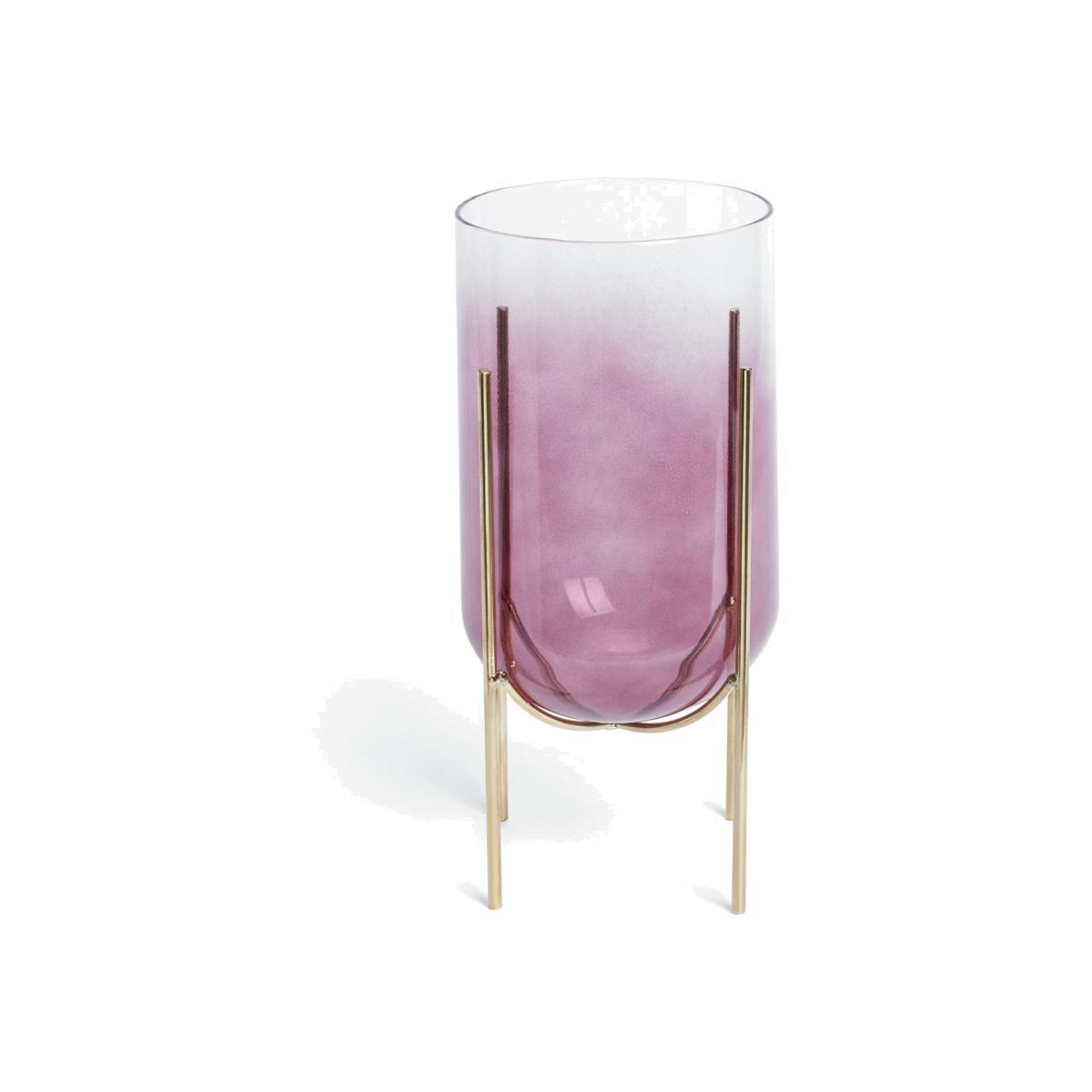Habitat Artificial Large Glass Planter - Purple – image 1