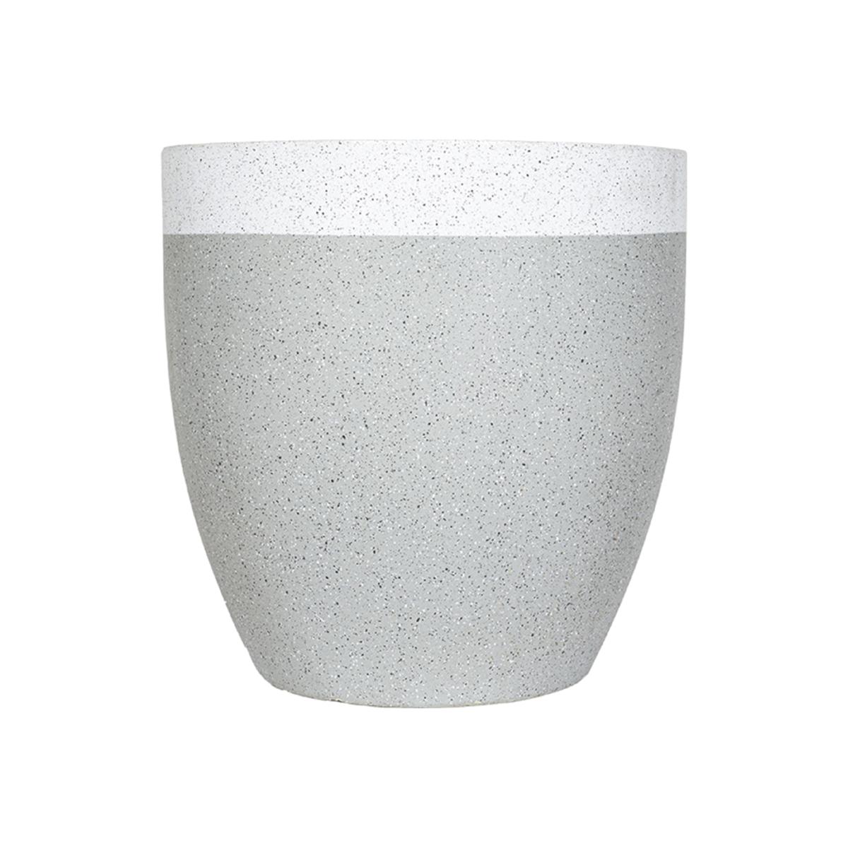 Sierra Contrast Plant Pot - Grey & White - 32cm – image 1