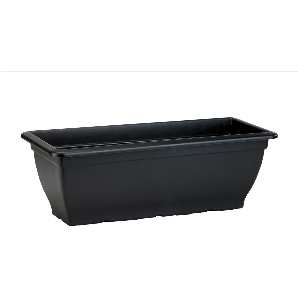 Garden Trough Planter Black 45cm