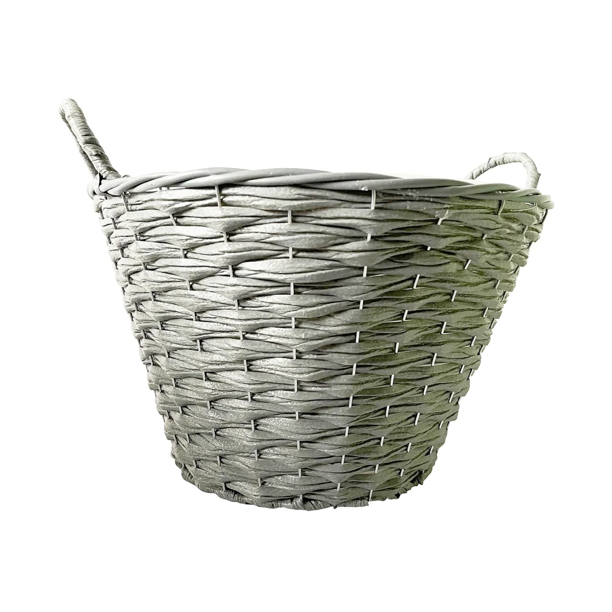Faux Rattan Round Garden Planter 40cm