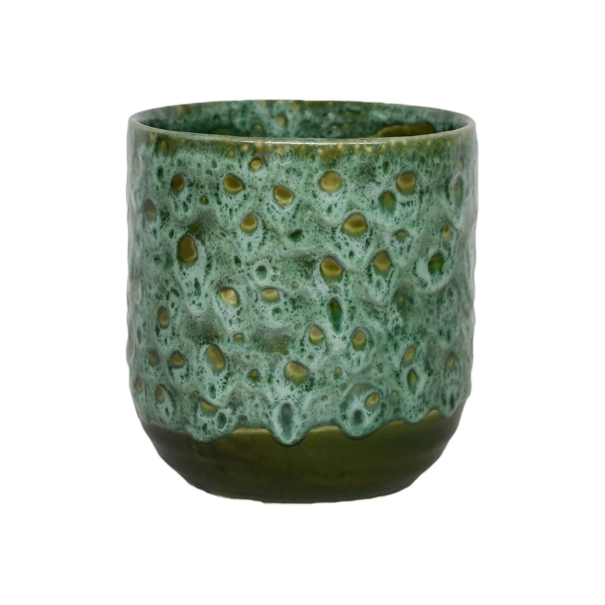 House Beautiful Emerald Glaze Planter 13cm