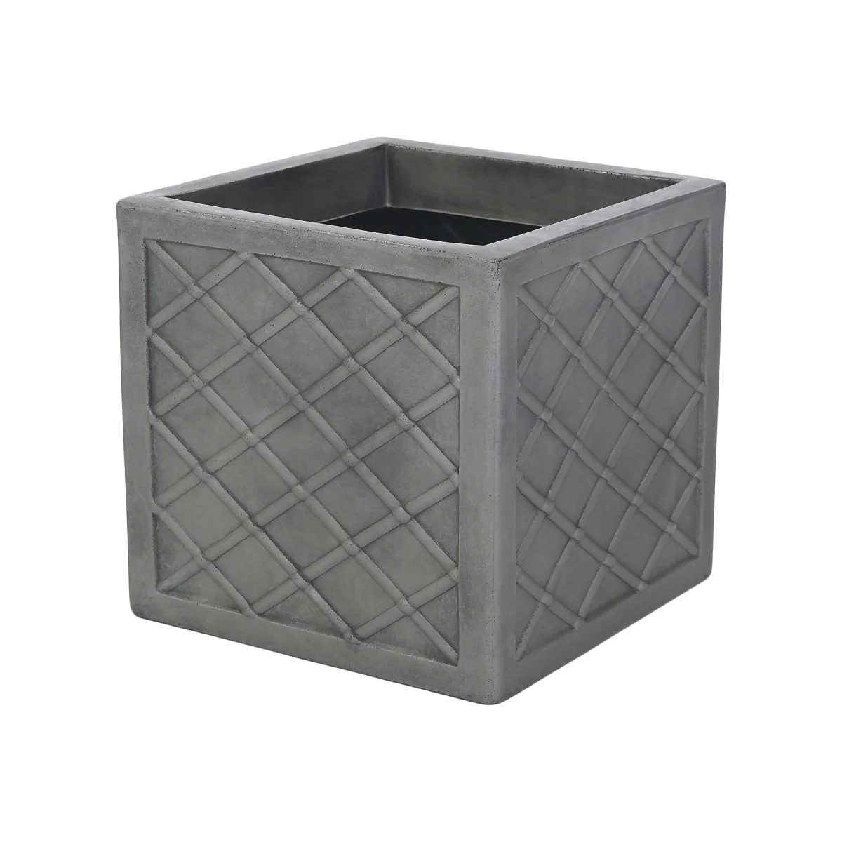 Large Lazio Planter Pewter - 38cm