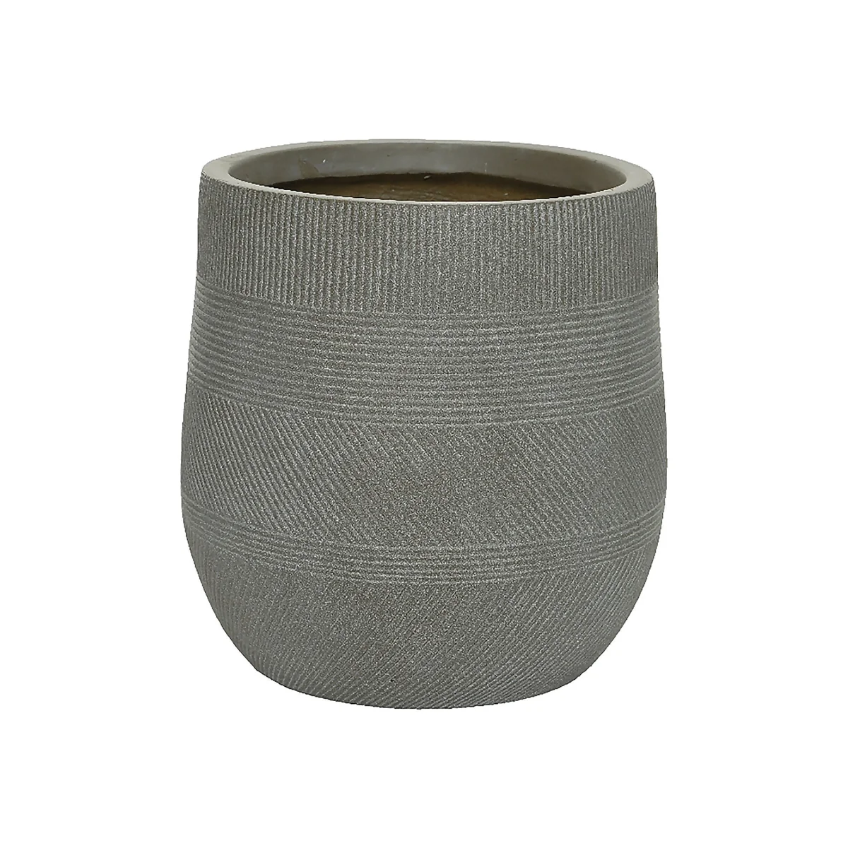 Liam Round Stripe Planter - Medium