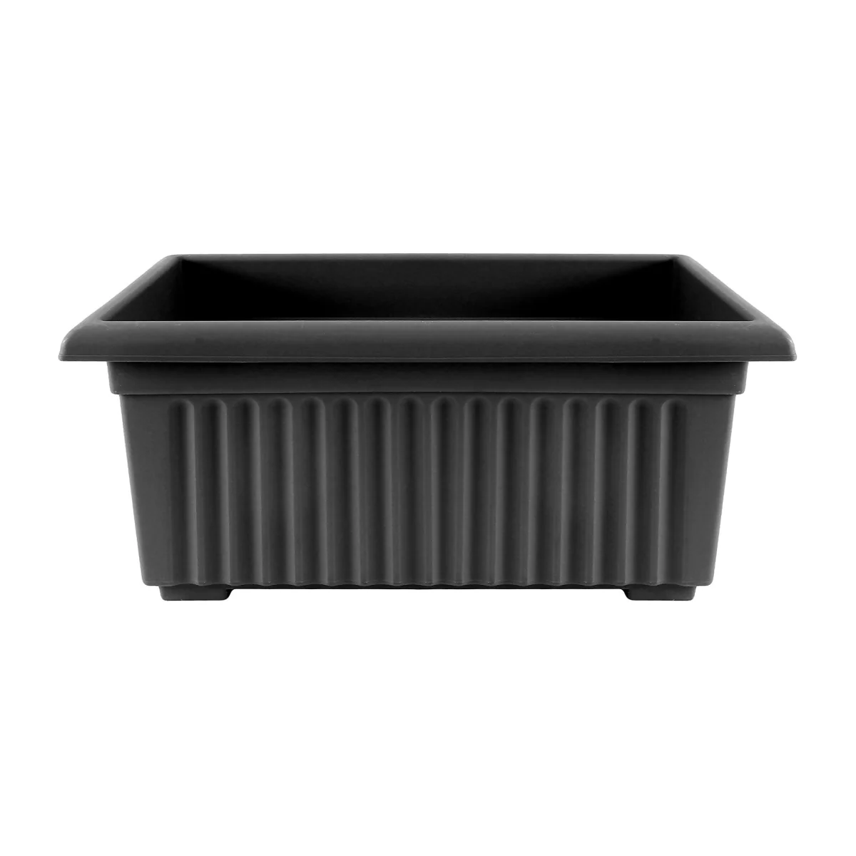 Black Trough Planter - 55cm