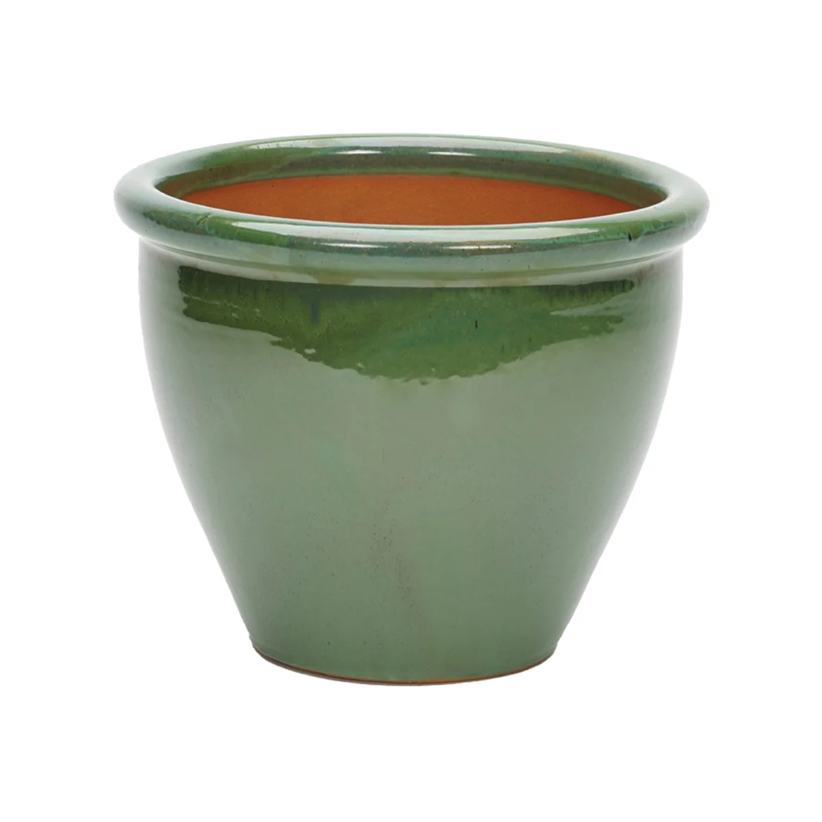 Glazed Rim Malay Planter 24cm