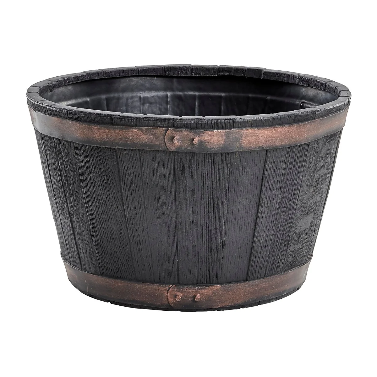 Oakwood Effect Plastic Planter - 60cm