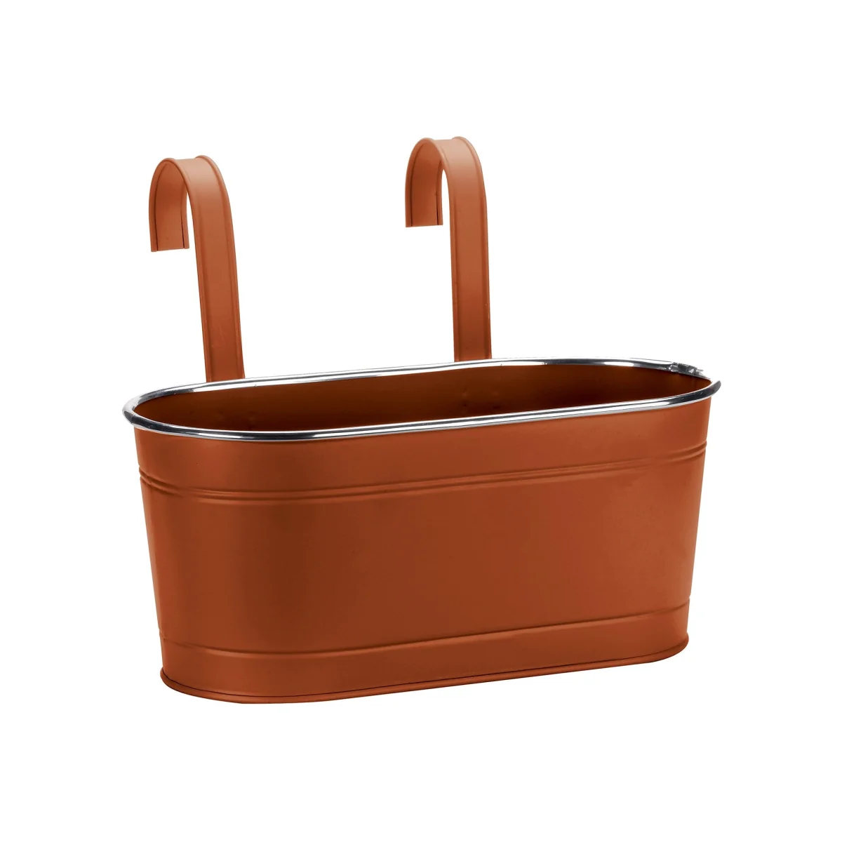 12in Fence and Balcony Hanging Planter - Terracotta