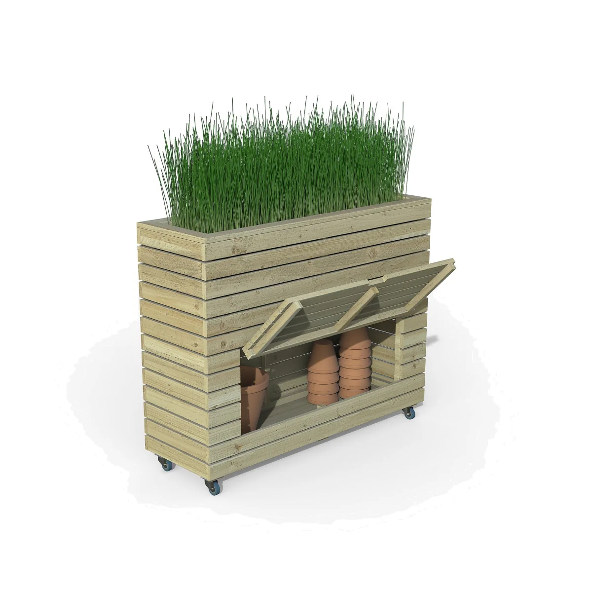 Linear Planter - Tall with Wheels (Home Delivery)