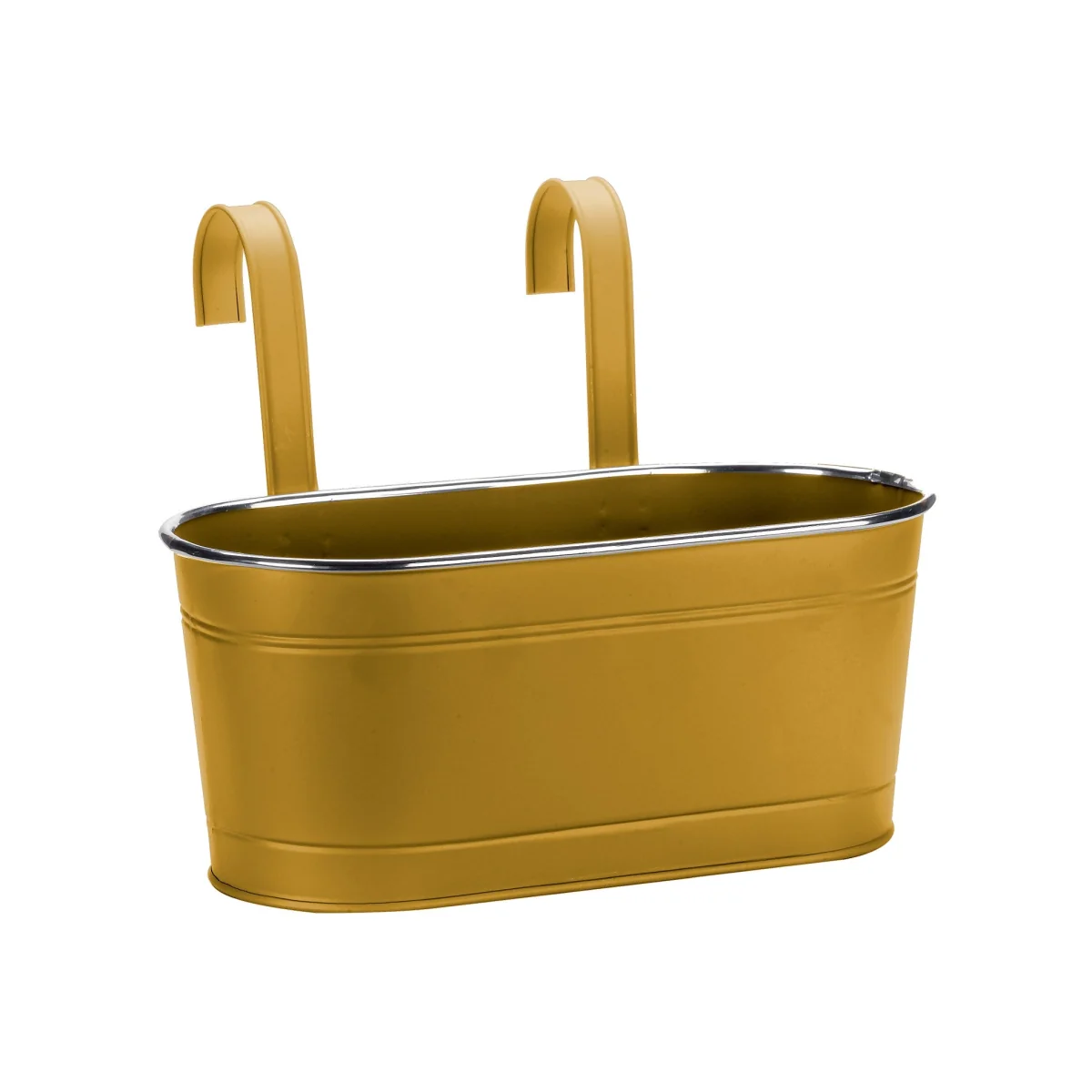 12in Fence and Balcony Hanging Planter - Mustard