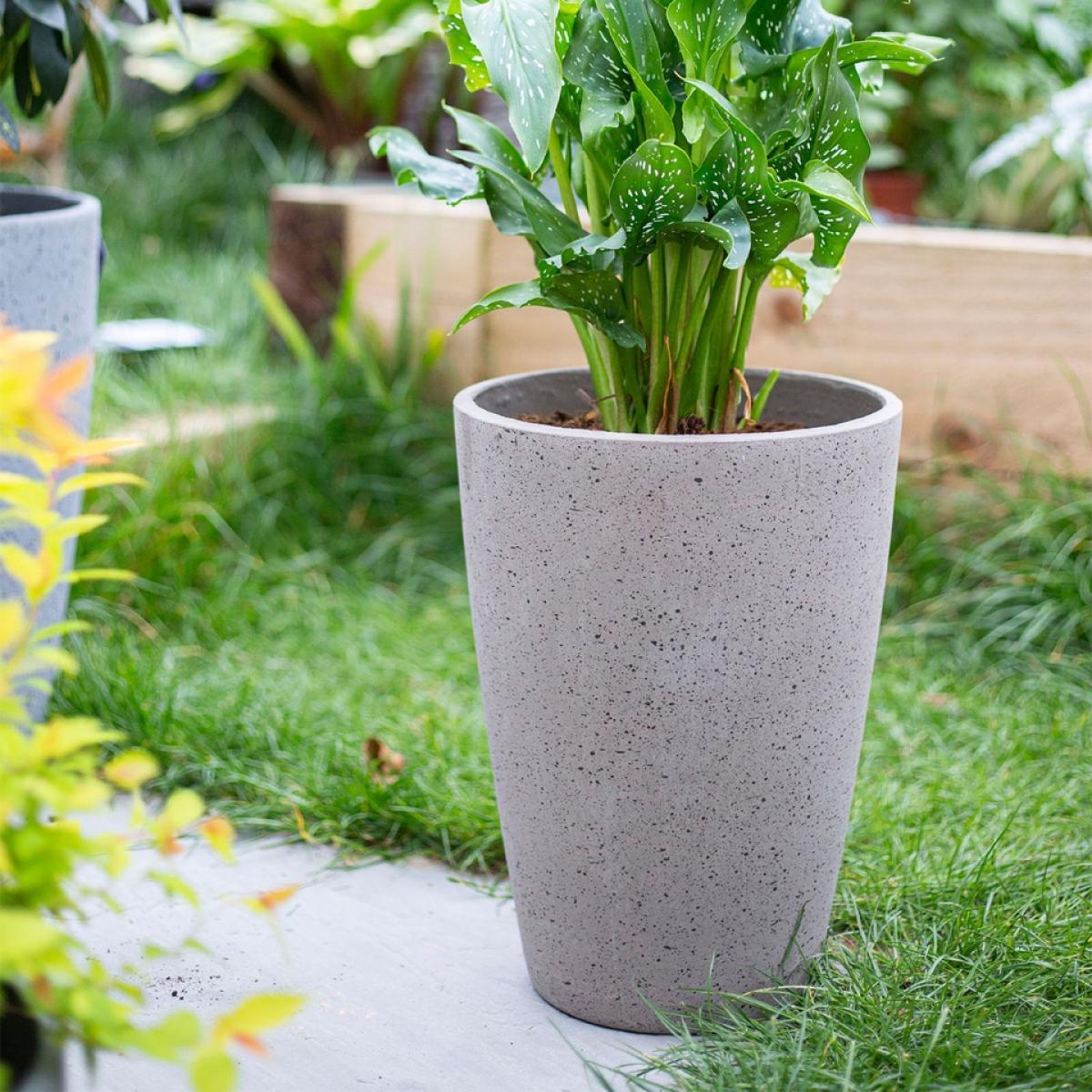 Sierra Tall Plant Pot - Taupe - 37cm – image 2