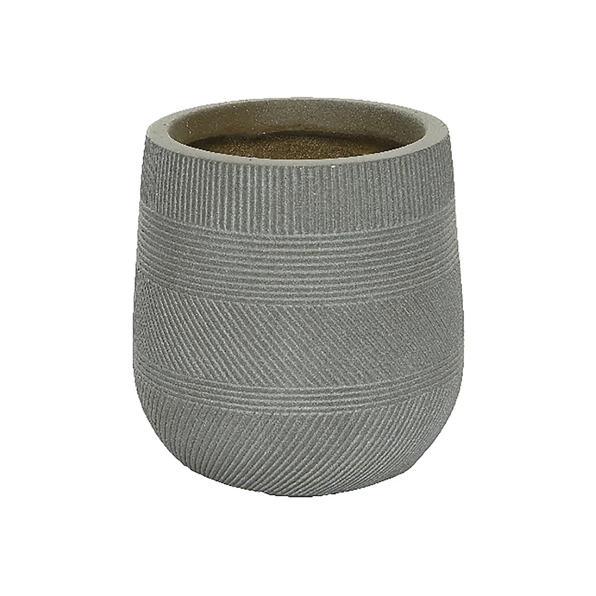 Liam Round Stripe Planter - Small