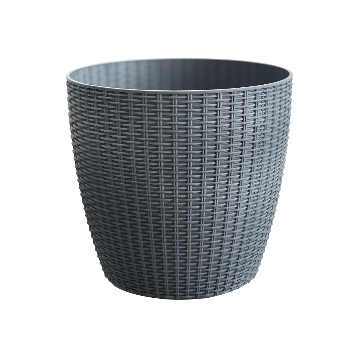 Grey Weave Planter - 28cm