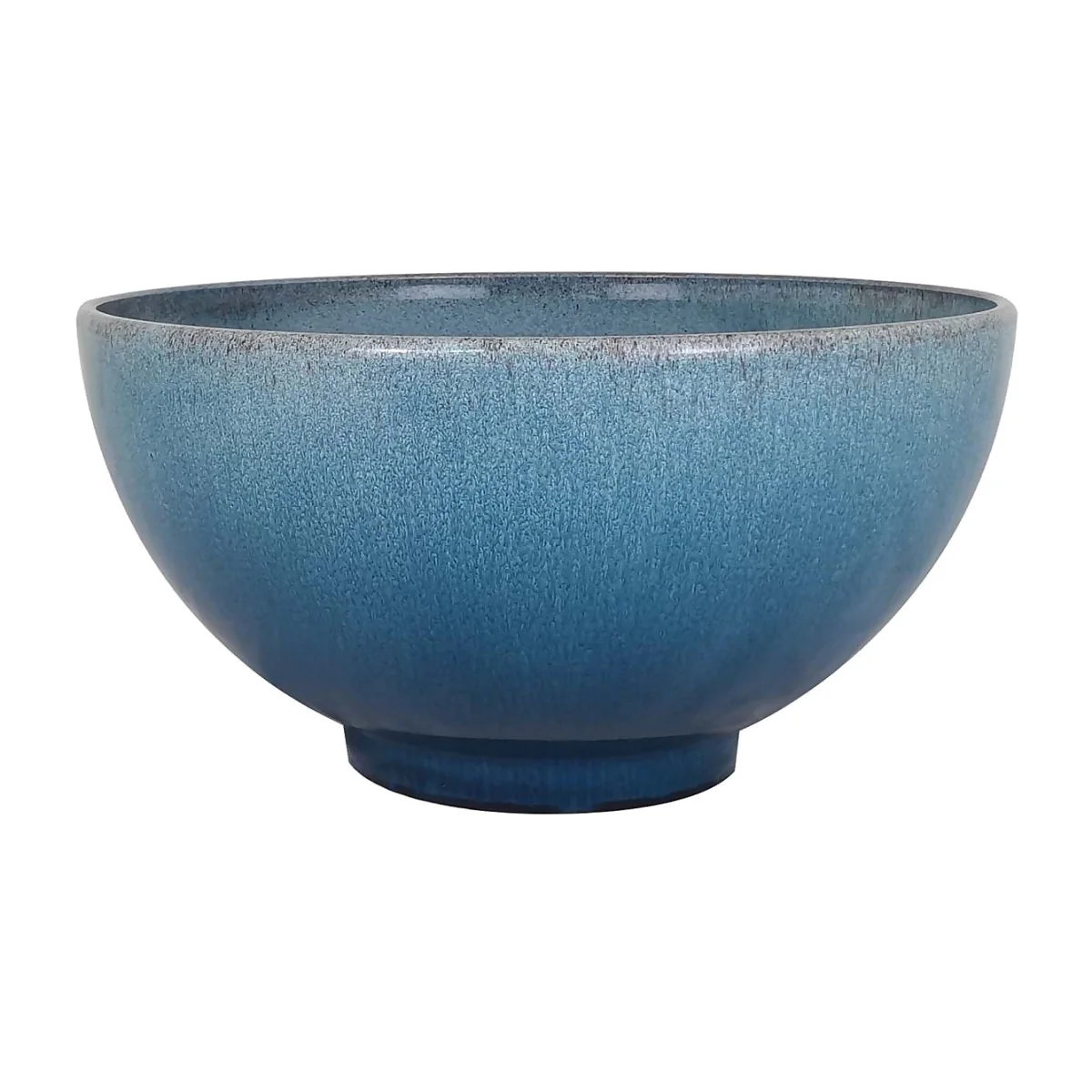 Glazed Effect Blue Planter Bowl - 32.5cm