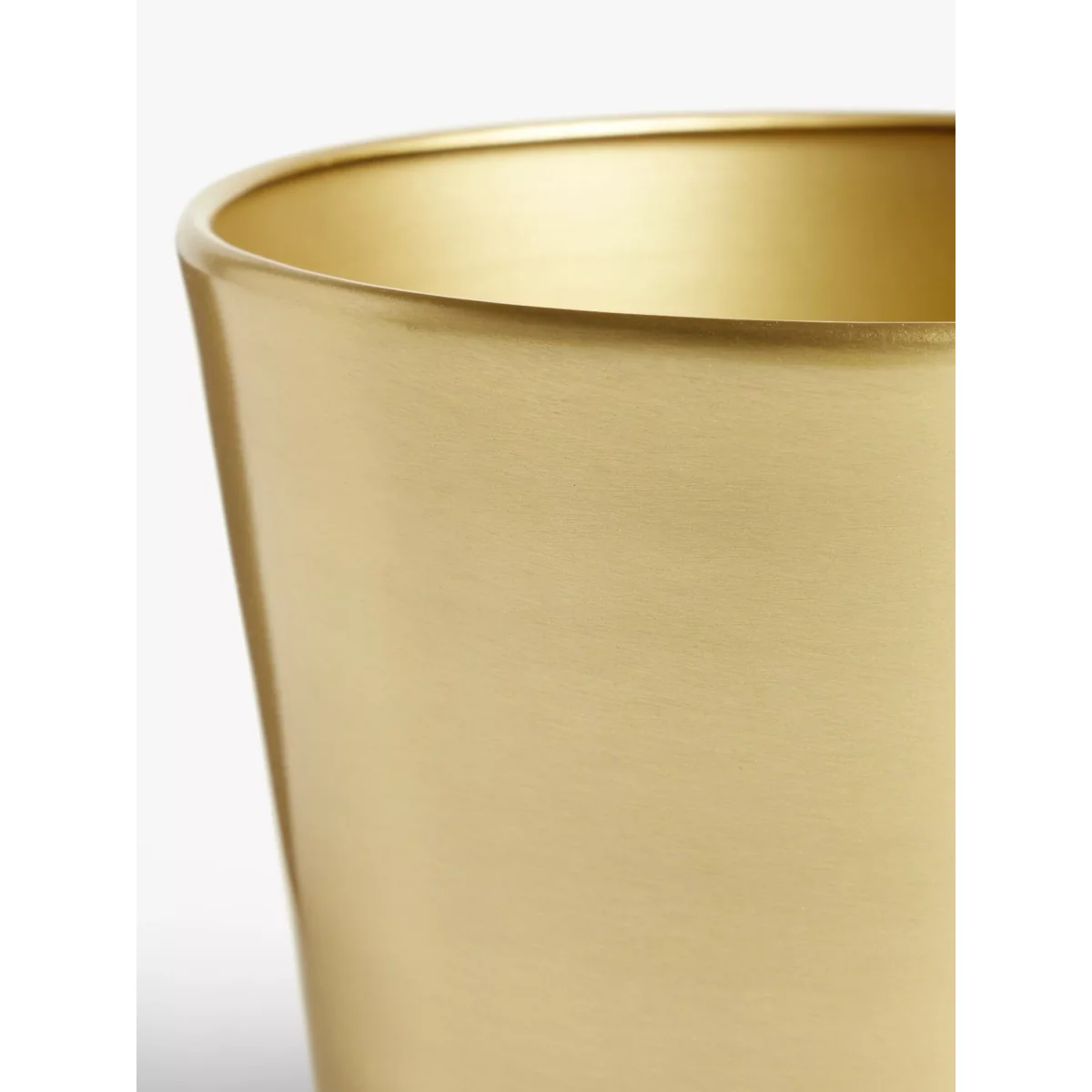 ANYDAY John Lewis & Partners Flared Aluminium Indoor Plant Pot, Gold – image 2