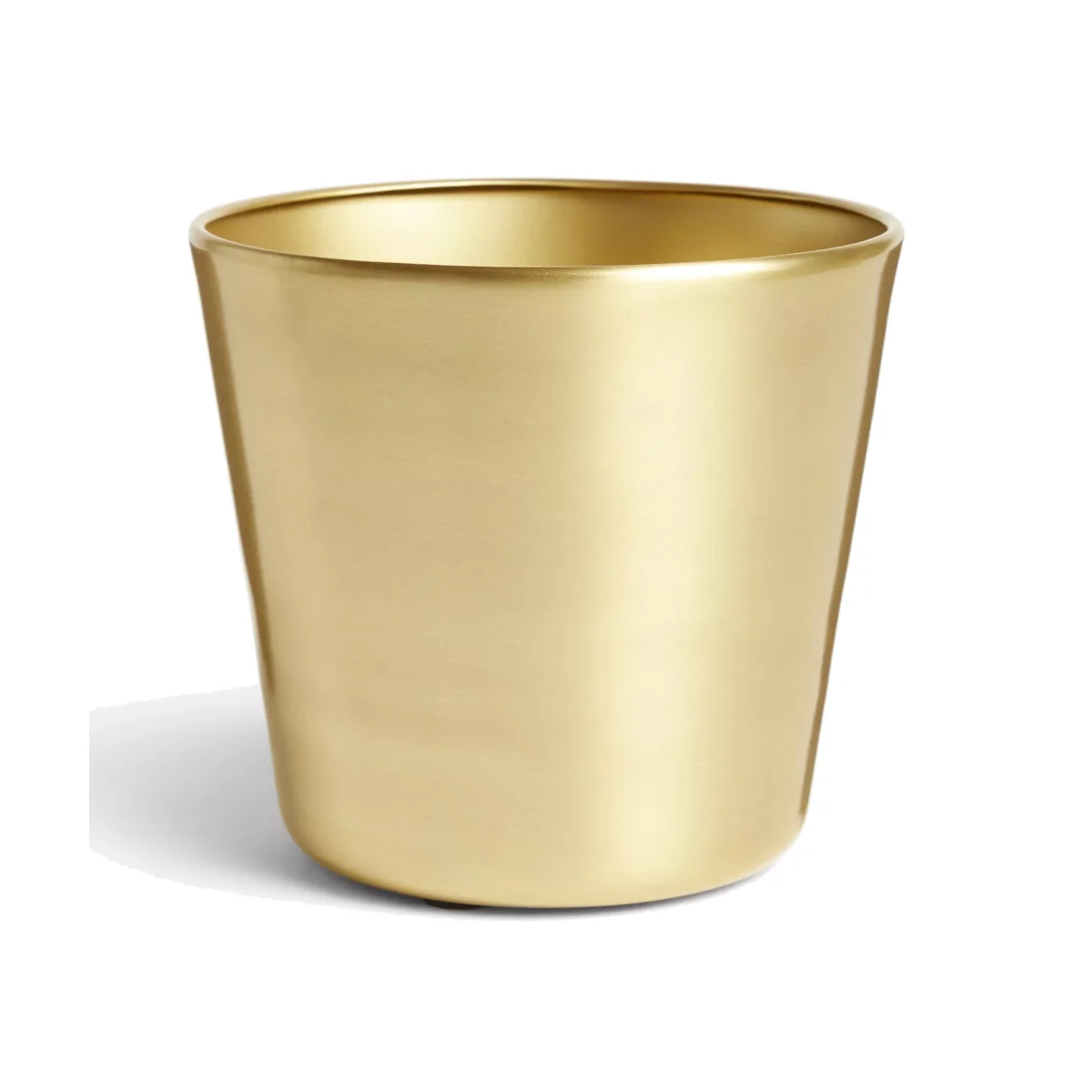 ANYDAY John Lewis & Partners Flared Aluminium Indoor Plant Pot, Gold – image 1