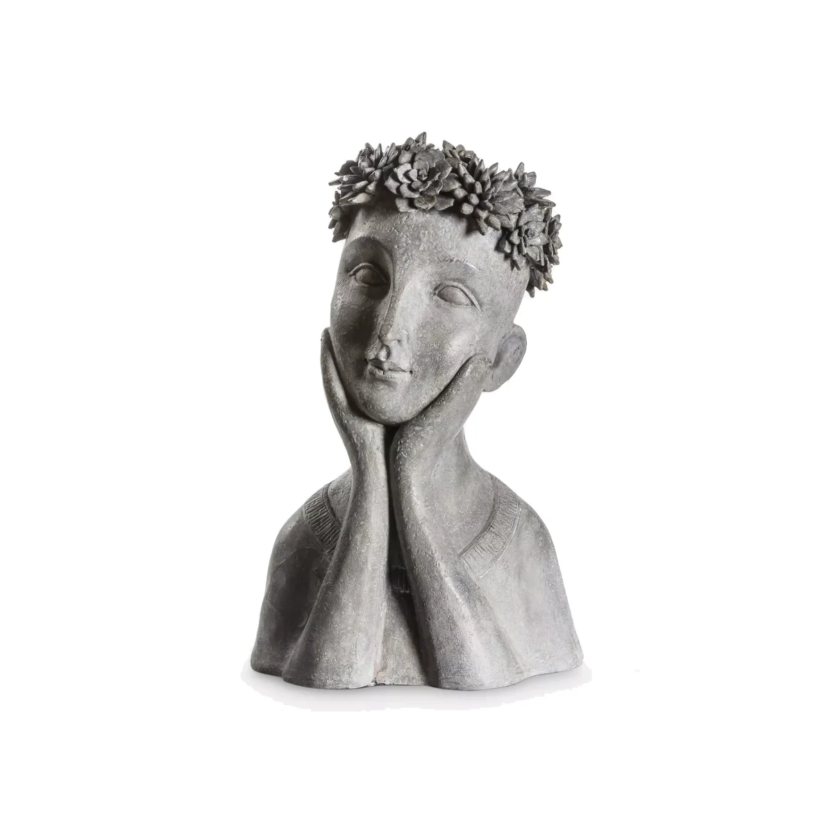 John Lewis Evie Figurative Sculpture & Planter, H42.5cm, Grey