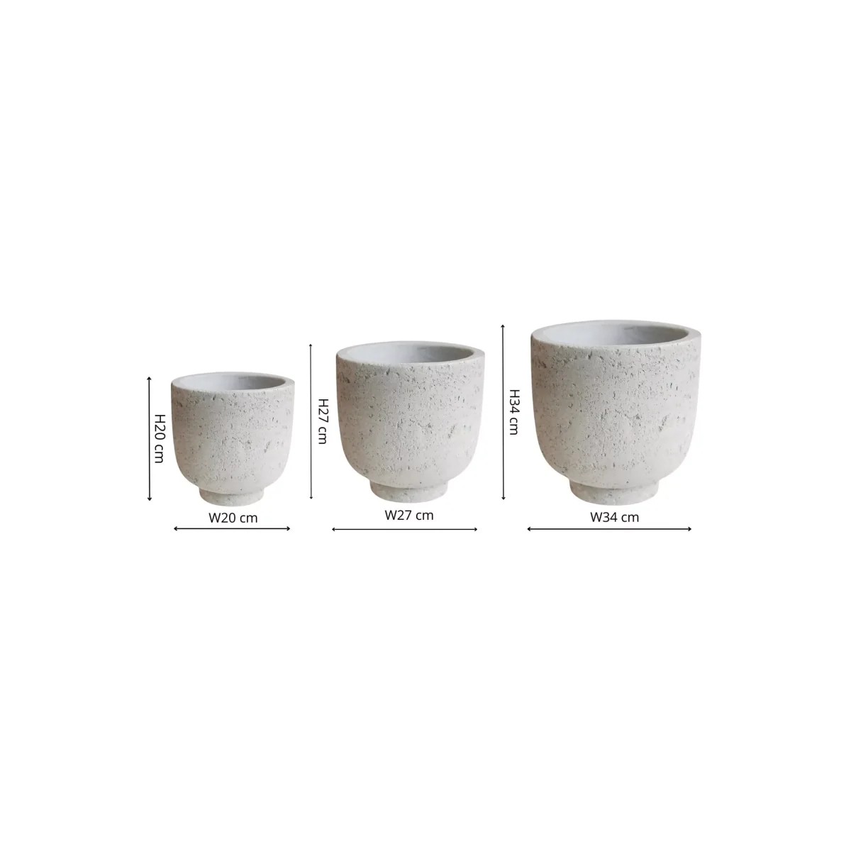 Ivyline Seattle Outdoor Planter, Set of 3 – image 4