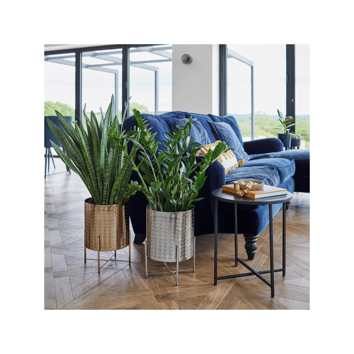 Ivyline Zendaya Indoor Metal Planter Stand, 27cm – image 2