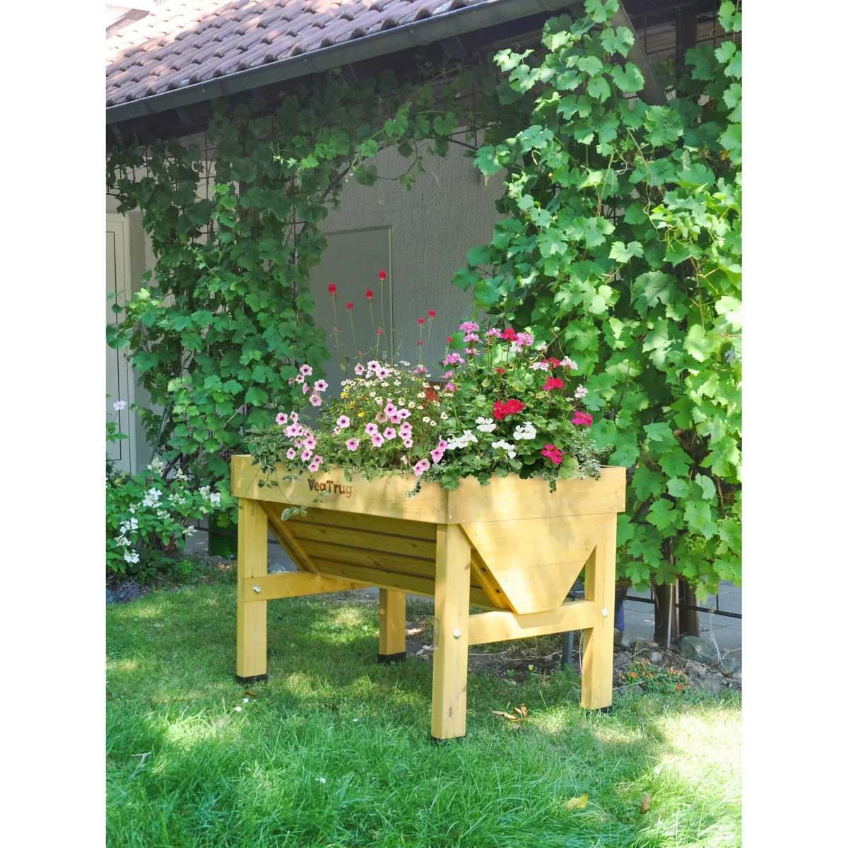 VegTrug Outdoor Small Planter, 103cm, FSC-Certified (Cedar Wood) – image 6