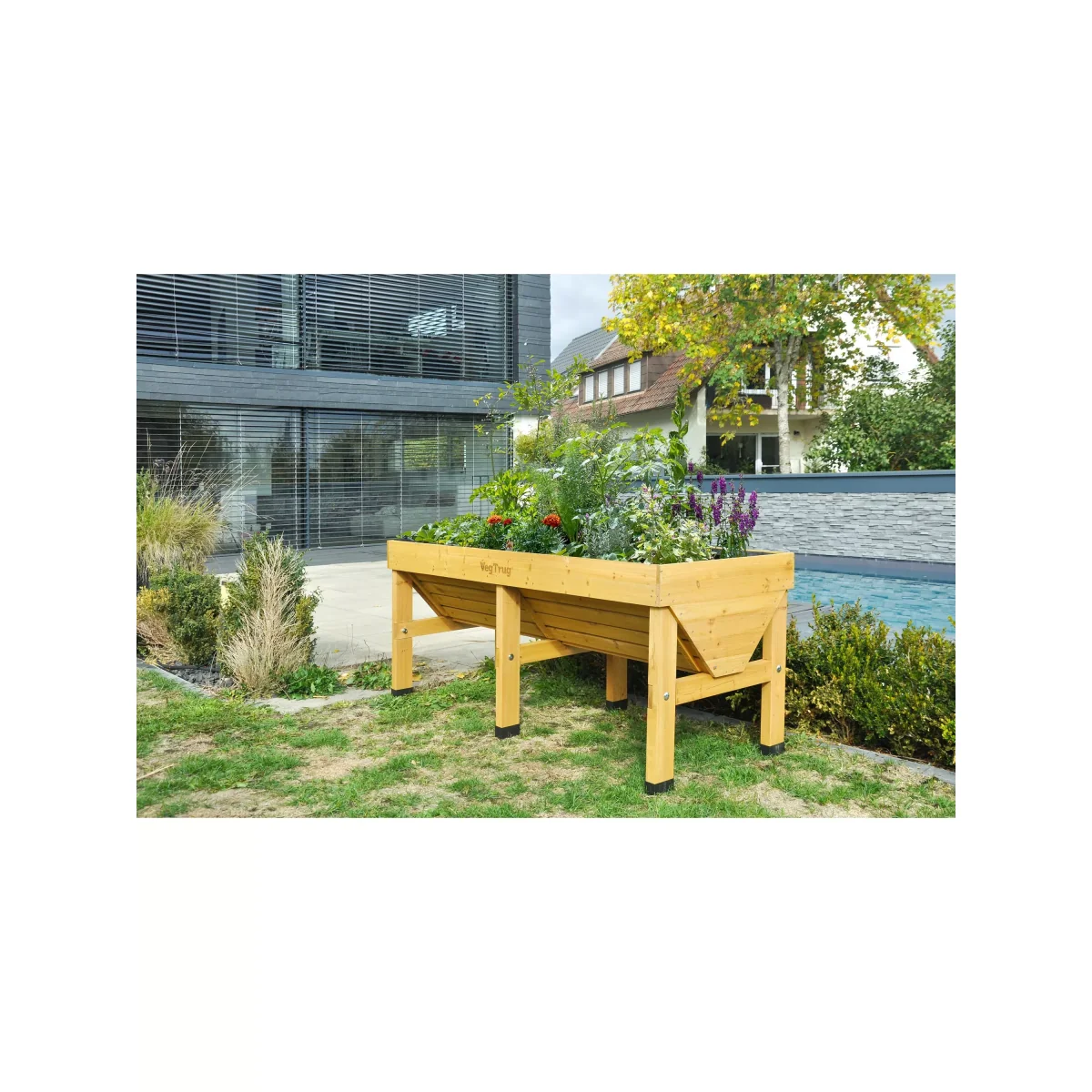 VegTrug Outdoor Medium Planter, 183cm, FSC-Certified (Cedar Wood) – image 9