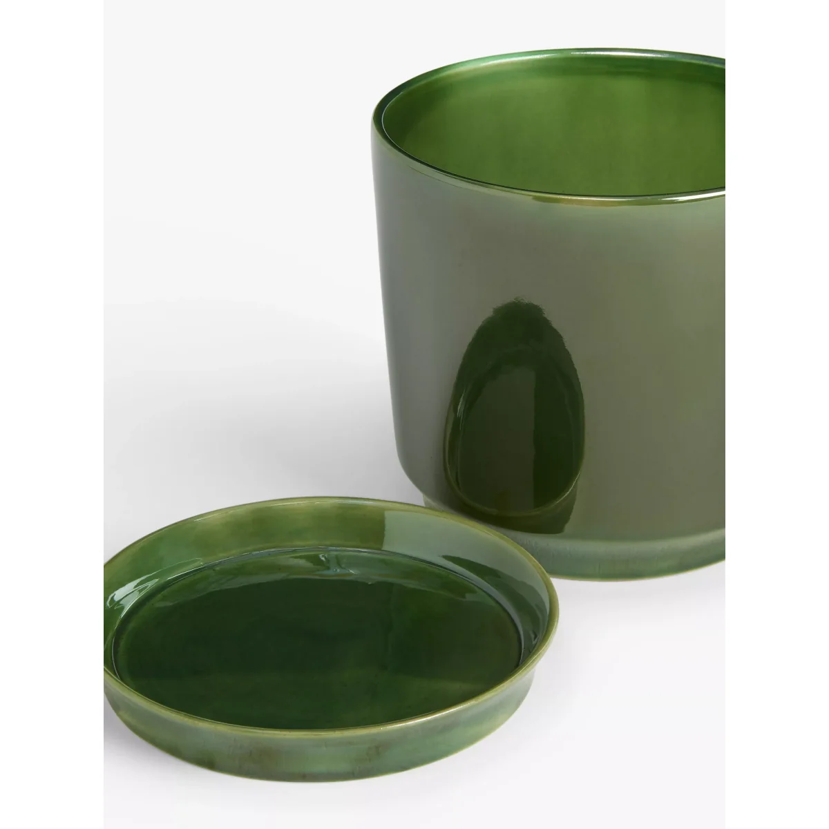 John Lewis Contemporary Glazed Stoneware Planter, 19.5cm – image 3
