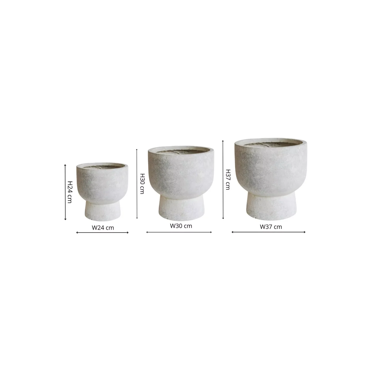 Ivyline Dallas Outdoor Planter, Set of 3 – image 5