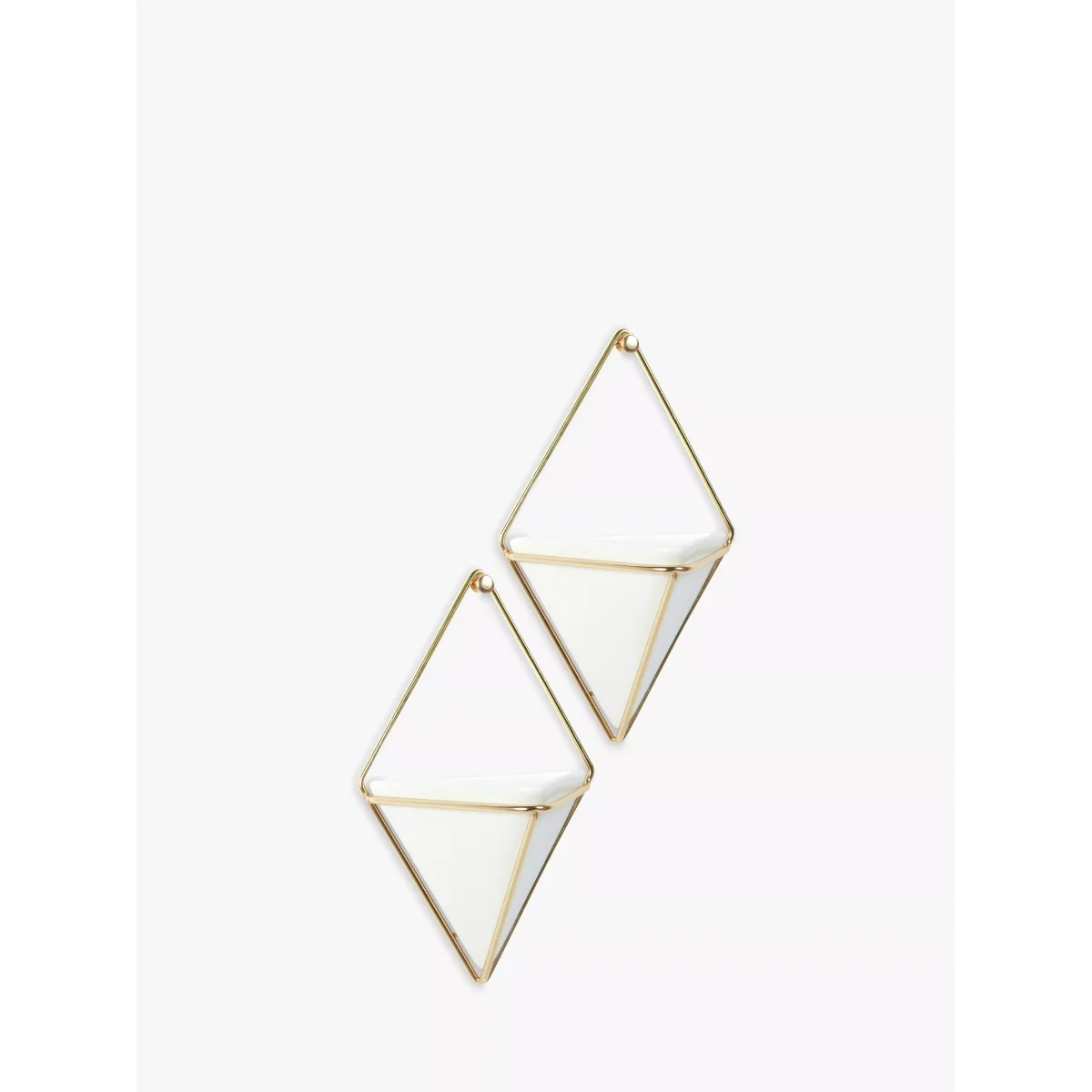 Umbra Trigg Small Wall Planters, White, Set of 2 – image 2