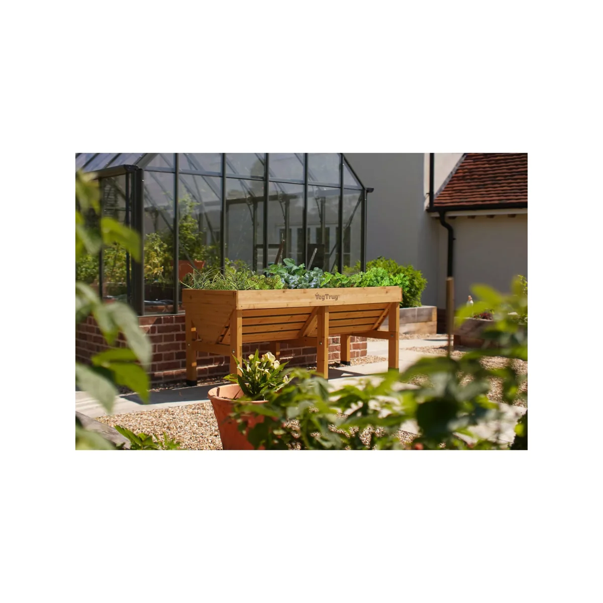 VegTrug Outdoor Medium Planter, 183cm, FSC-Certified (Cedar Wood) – image 4