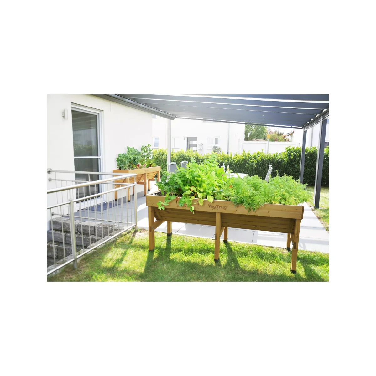 VegTrug Outdoor Medium Planter, 183cm, FSC-Certified (Cedar Wood) – image 8