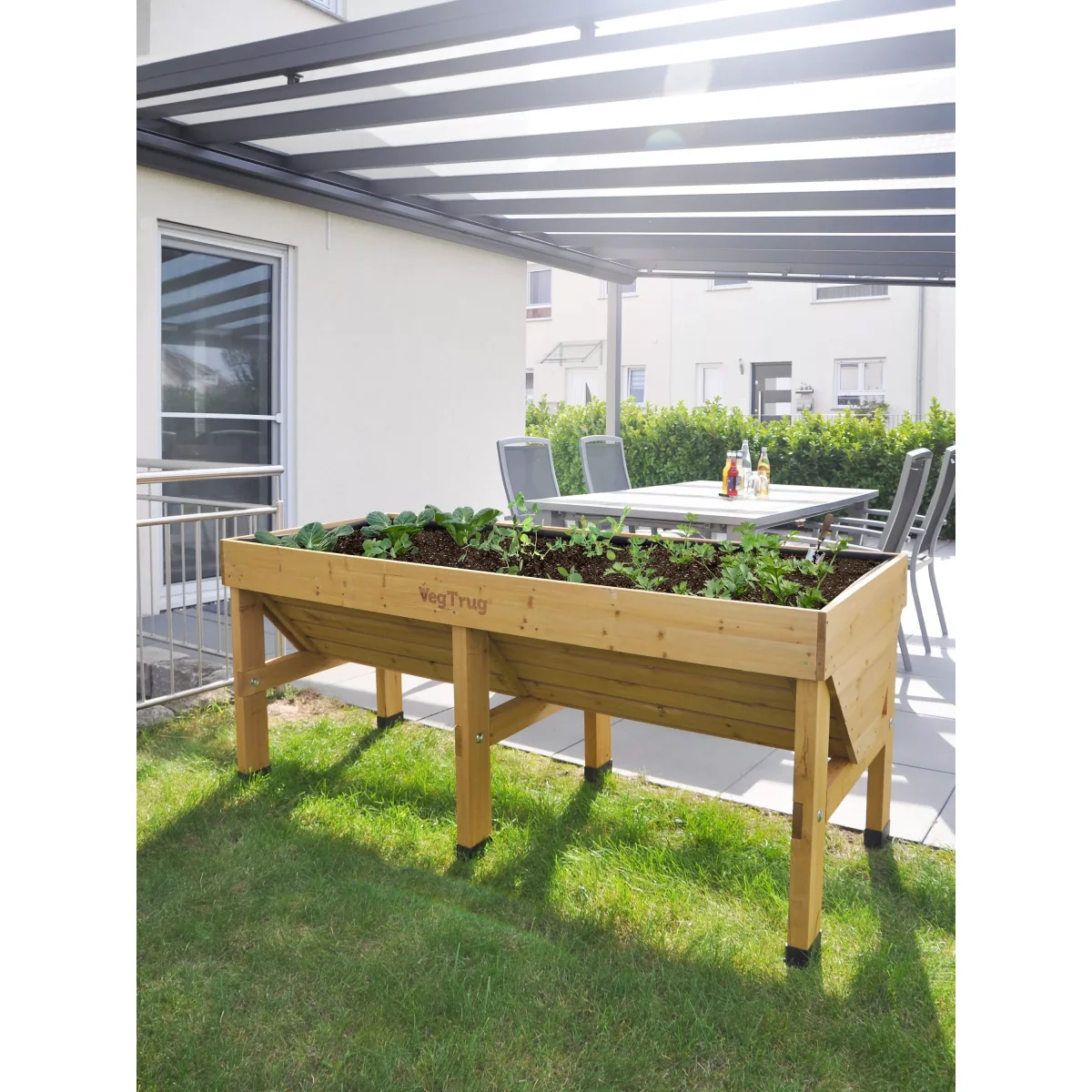 VegTrug Outdoor Medium Planter, 183cm, FSC-Certified (Cedar Wood) – image 10