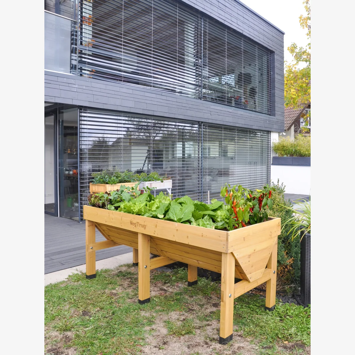 VegTrug Outdoor Medium Planter, 183cm, FSC-Certified (Cedar Wood) – image 1