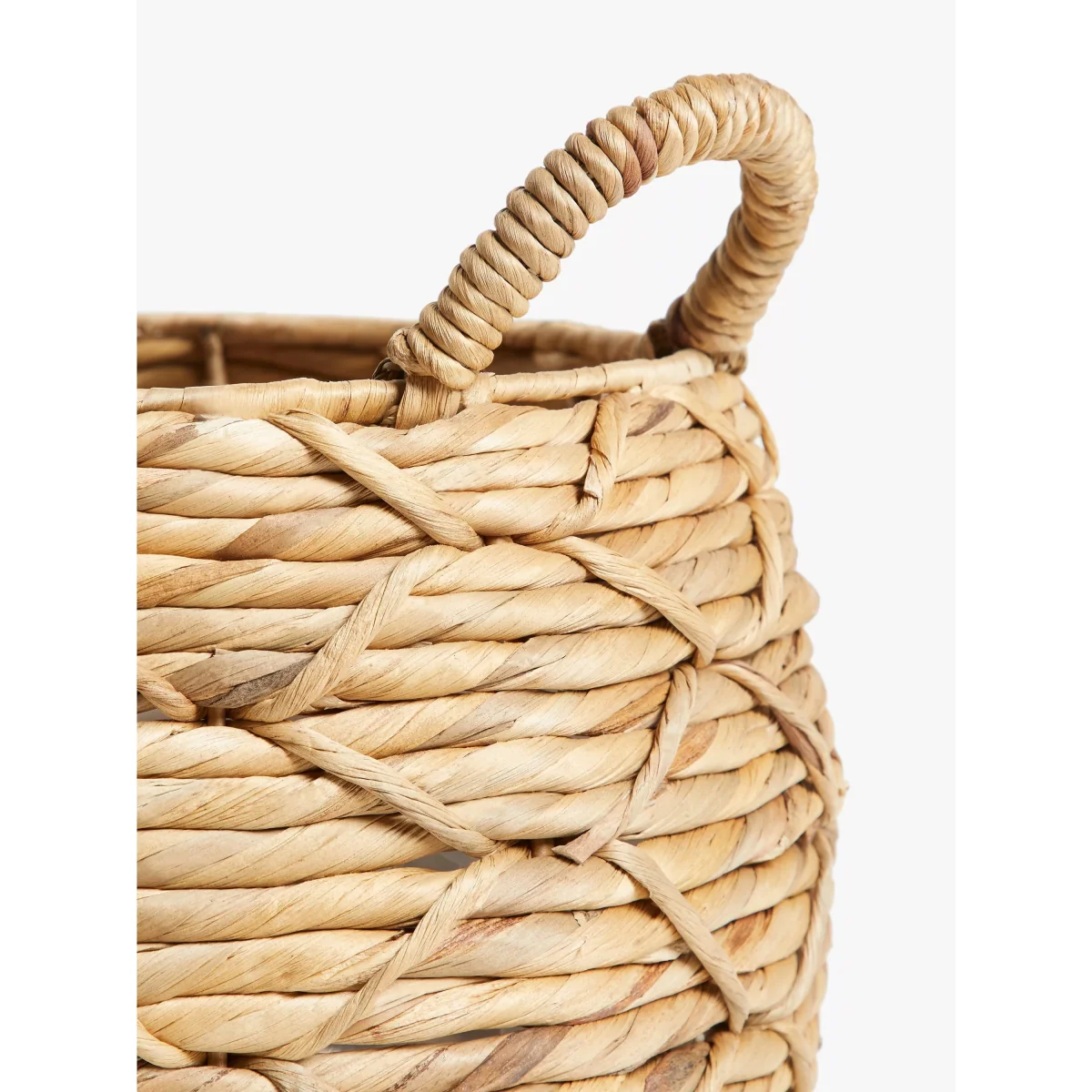 John Lewis & Partners Patterned Weave Water Hyacinth Planter – image 3